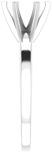 Sužadėtuvių Žiedas „Solitaire“ 585 Baltojo Aukso Round 7mm (4)