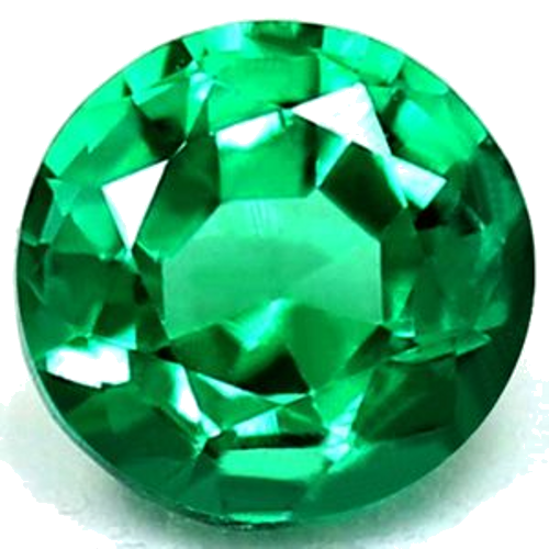 0.4 carat GREEN Round Smaragdas (1)
