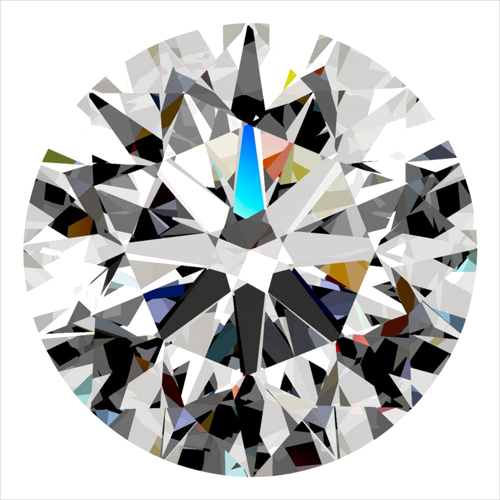 0.4 carat E-VS2 Excellent cut Natūralus Round Deimantas (1)