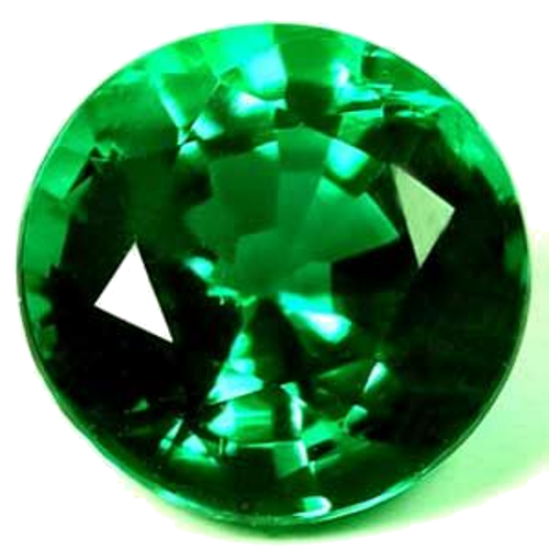 0.58 carat GREEN Round Smaragdas (1)