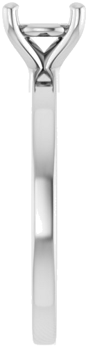 Sužadėtuvių Žiedas „Solitaire“ 14k white gold Round 6.5mm (4)