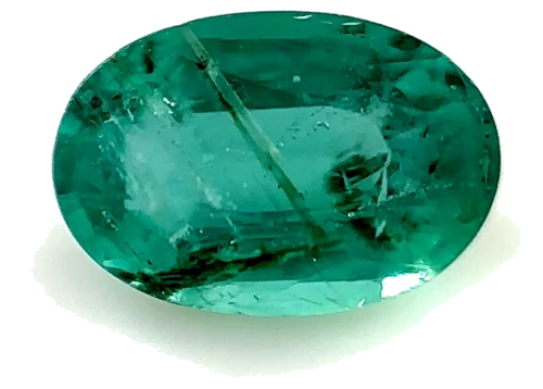 0.43 carat GREEN Oval Smaragdas (1)