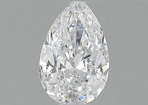 0.54 carat D-VVS2 Natūralus Pear Deimantas (1)