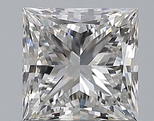 0.59 carat F-VS2 Natūralus Princess Deimantas (1)