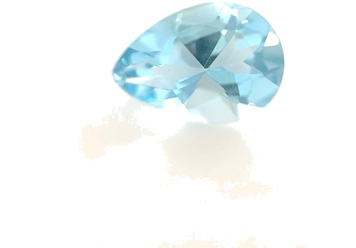0.58 carat BLUE Pear Aquamarine (1)