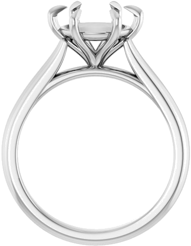 Sužadėtuvių Žiedas „Claw-Prong“ 14k white gold Round 9mm (2)