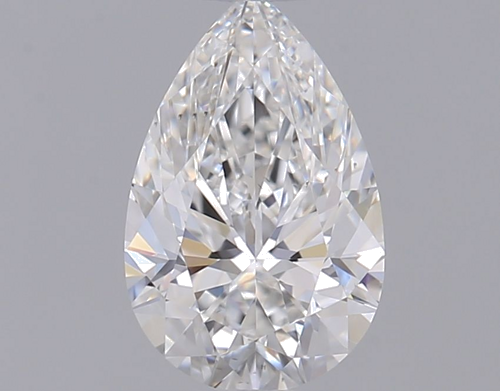 0.55 carat F-VS2 Natūralus Pear Deimantas (1)