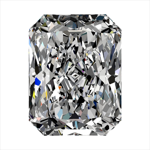 0.53 carat J-VS1 Natūralus Radiant Deimantas (1)