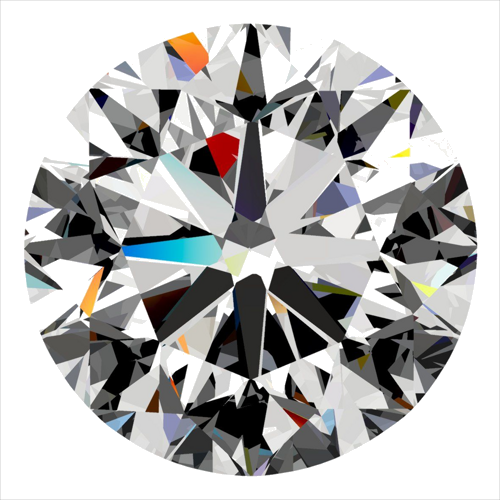 0.3 carat D-VS1 Very Good cut Natūralus Round Deimantas (1)