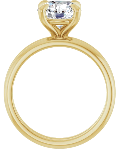 Sužadėtuvių Žiedas „Solitaire“ 585 Geltonojo Aukso Round 8.2mm (7)