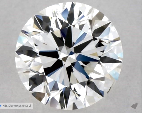 0.5 carat F-SI1 Excellent cut Natūralus Round Deimantas (1)