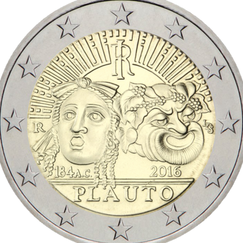 2016 Italija Plauto 2 eurų moneta (2)