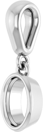 Pakabukas „Bezel-Set Charm“ 925 Sidabro Oval 6mm x 4mm (2)