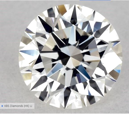 0.57 carat H-VVS2 Excellent cut Natūralus Round Deimantas (1)