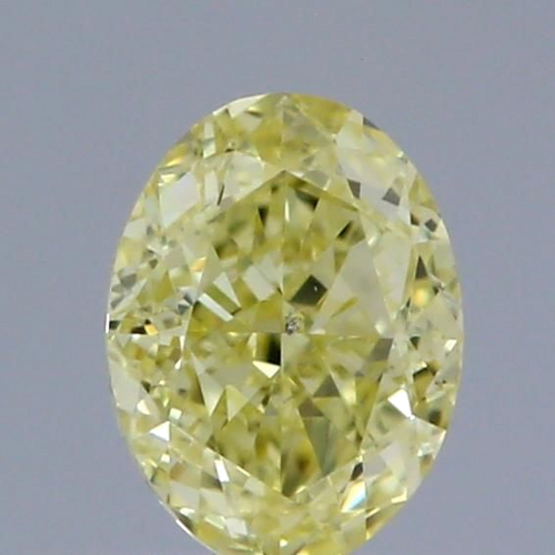0.63 carat Fancy Yellow-SI1 Natūralus Oval Deimantas (1)