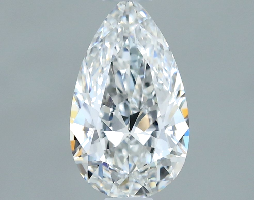 0.5 carat E-VVS1 Natūralus Pear Deimantas (1)