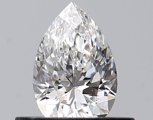 0.42 carat D-VVS1 Natūralus Pear Deimantas (1)
