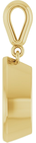 Pakabukas „Bezel-Set Charm“ 14k yellow gold Pear 12mm x 8mm (3)