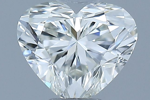 0.52 carat J-VVS2 Natūralus Heart Deimantas (1)
