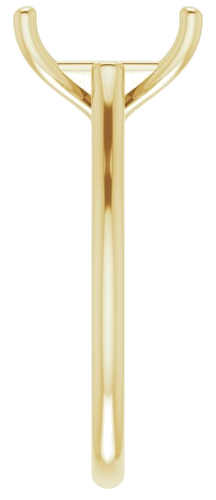 Sužadėtuvių Žiedas „Solitaire“ 585 Geltonojo Aukso Emerald 10mm x 8mm (4)