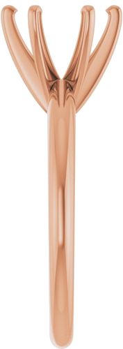 Sužadėtuvių Žiedas „Solitaire“ 14k rose gold Round 7.8mm x 8.6mm (4)
