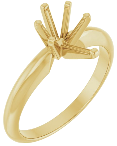 Sužadėtuvių Žiedas „Solitaire“ 585 Geltonojo Aukso Pear Shape 9mm x 5.5mm (1)