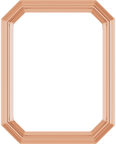 Pakabukas „Solitaire Slide“ 14k rose gold Emerald 8mm x 6mm (1)