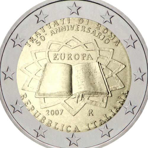 2007 Italy Treaty of Rome (TOR) 2 euro coin (2)