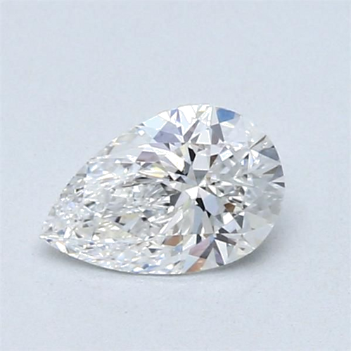 0.52 carat D-VVS2 Natūralus Pear Deimantas (1)
