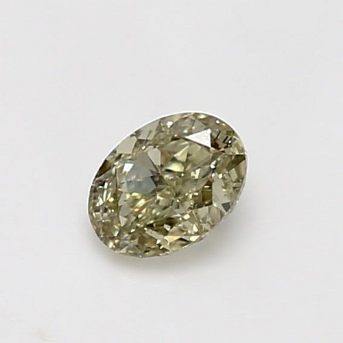 0.5 carat Fancy Brownish Greenish Yellow-VS2 Natūralus Oval Deimantas (1)