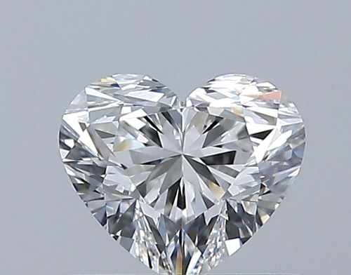 0.59 carat F-VVS1 Natūralus Heart Deimantas (1)