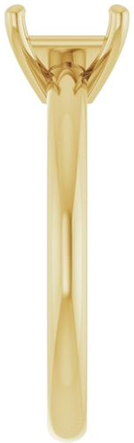 Sužadėtuvių Žiedas 10k yellow gold Square 5.5mm (4)