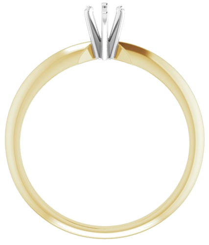 14K Yellow   White Marquise 6-Prong Light Solitaire Engagement Ring Mounting (2)