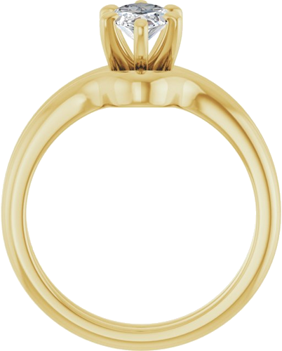 Sužadėtuvių Žiedas „Solitaire“ 585 Geltonojo Aukso Marquise 10mm x 5mm (7)