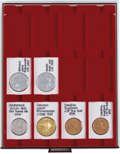 Stalčiai monetoms kapsulėse Lindner (1)