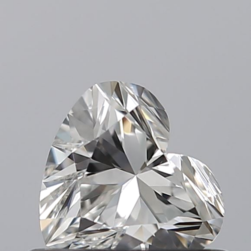 0.45 carat E-VVS2 Natūralus Heart Deimantas (1)