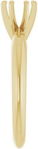 Sužadėtuvių Žiedas „Solitaire“ 14k yellow gold Round 4.8mm (4)