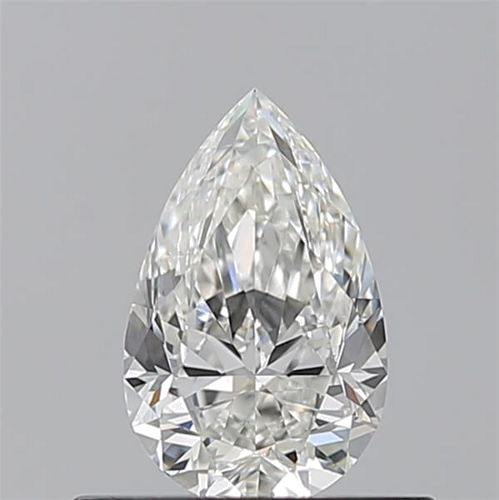 0.5 carat H-VS2 Natūralus Pear Deimantas (1)