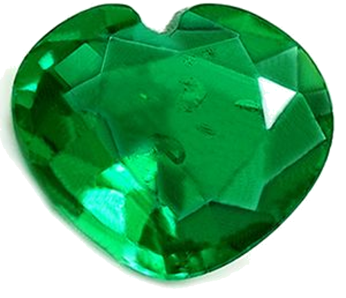 0.47 carat GREEN Heart Smaragdas (1)