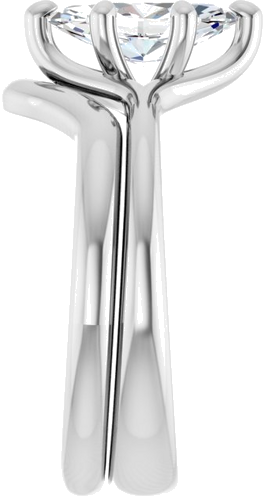 Sužadėtuvių Žiedas „Solitaire“ 10k white gold Marquise 10mm x 5mm (9)