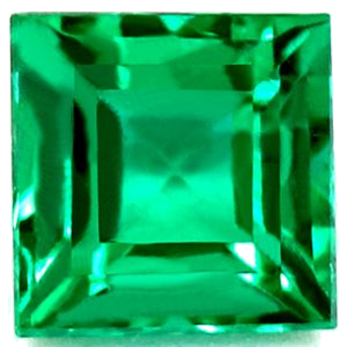 0.61 carat GREEN Square Smaragdas (1)