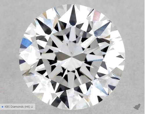 0.54 carat E-VS1 Excellent cut Natūralus Round Deimantas (1)