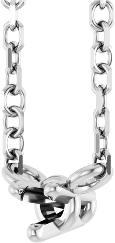 Pakabukas „Solitaire“ 14k white gold Round 2mm (2)