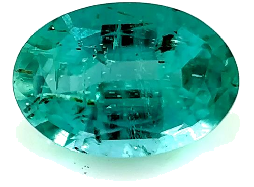 0.52 carat GREEN Oval Smaragdas (1)