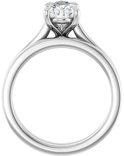 Sužadėtuvių Žiedas „Claw-Prong“ 14k white gold Pear 10mm x 6mm (7)