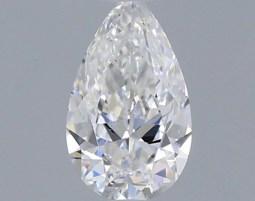 0.36 carat F-SI1 Natūralus Pear Deimantas (1)