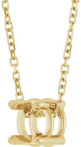 Pakabukas „Solitaire Slide“ 14k yellow gold Round 5.5mm (2)