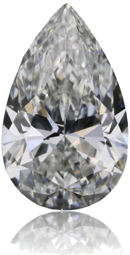 0.52 carat G-VS2 Natūralus Pear Deimantas (1)
