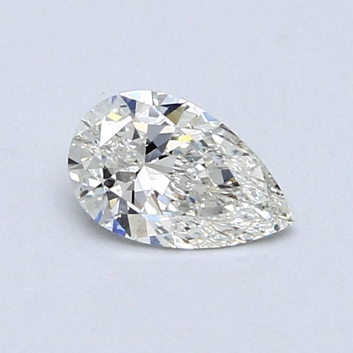 0.5 carat H-SI1 Natūralus Pear Deimantas (1)