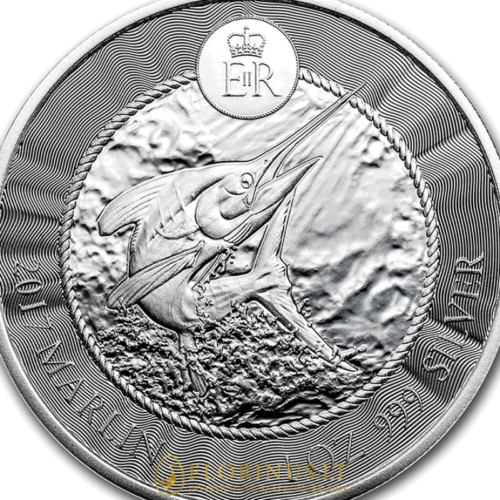2017 Marlin, Kaimanų salos, 1 oz sidabrinė moneta (2)